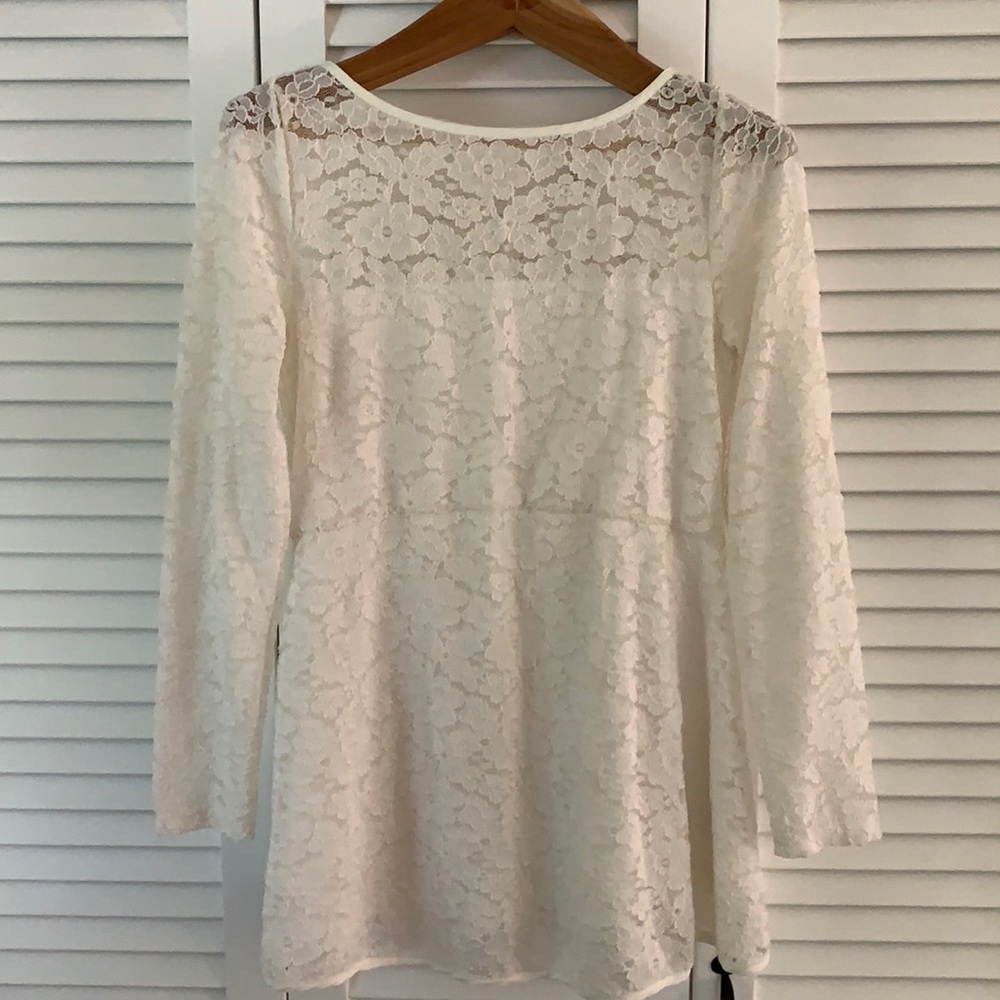 Jessica Simpson maternity white ivory lace size M